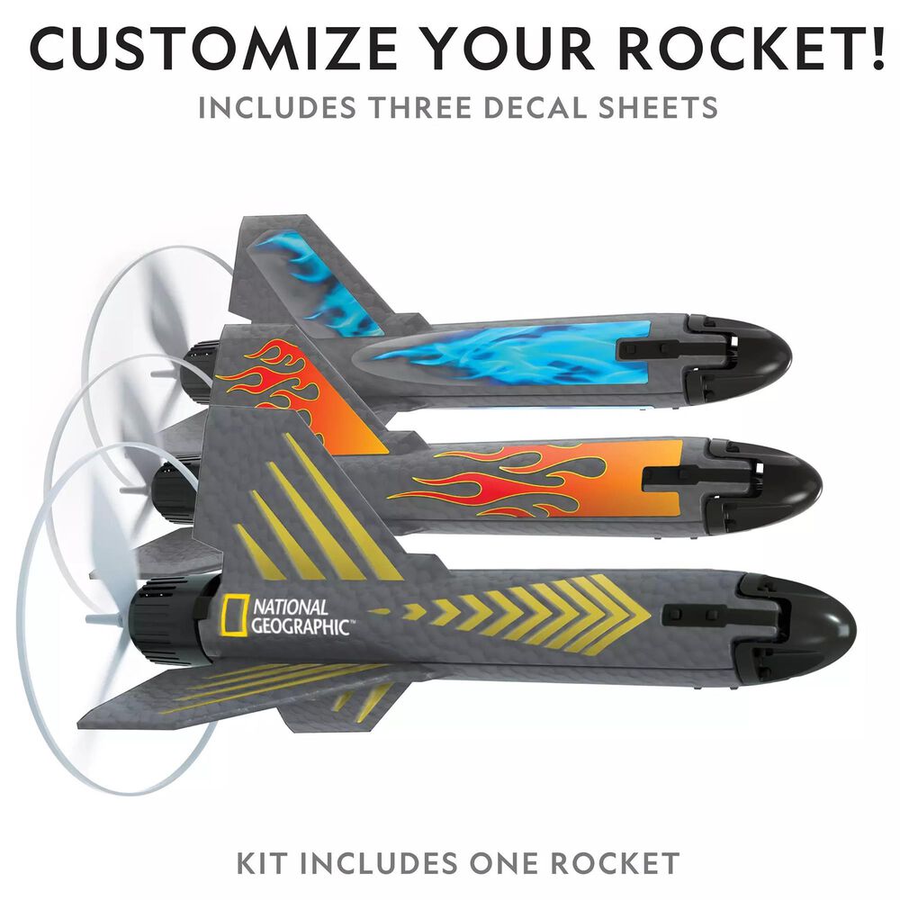 National Geographic Power Rocket - Motorized Air Rocket Launcher, , large