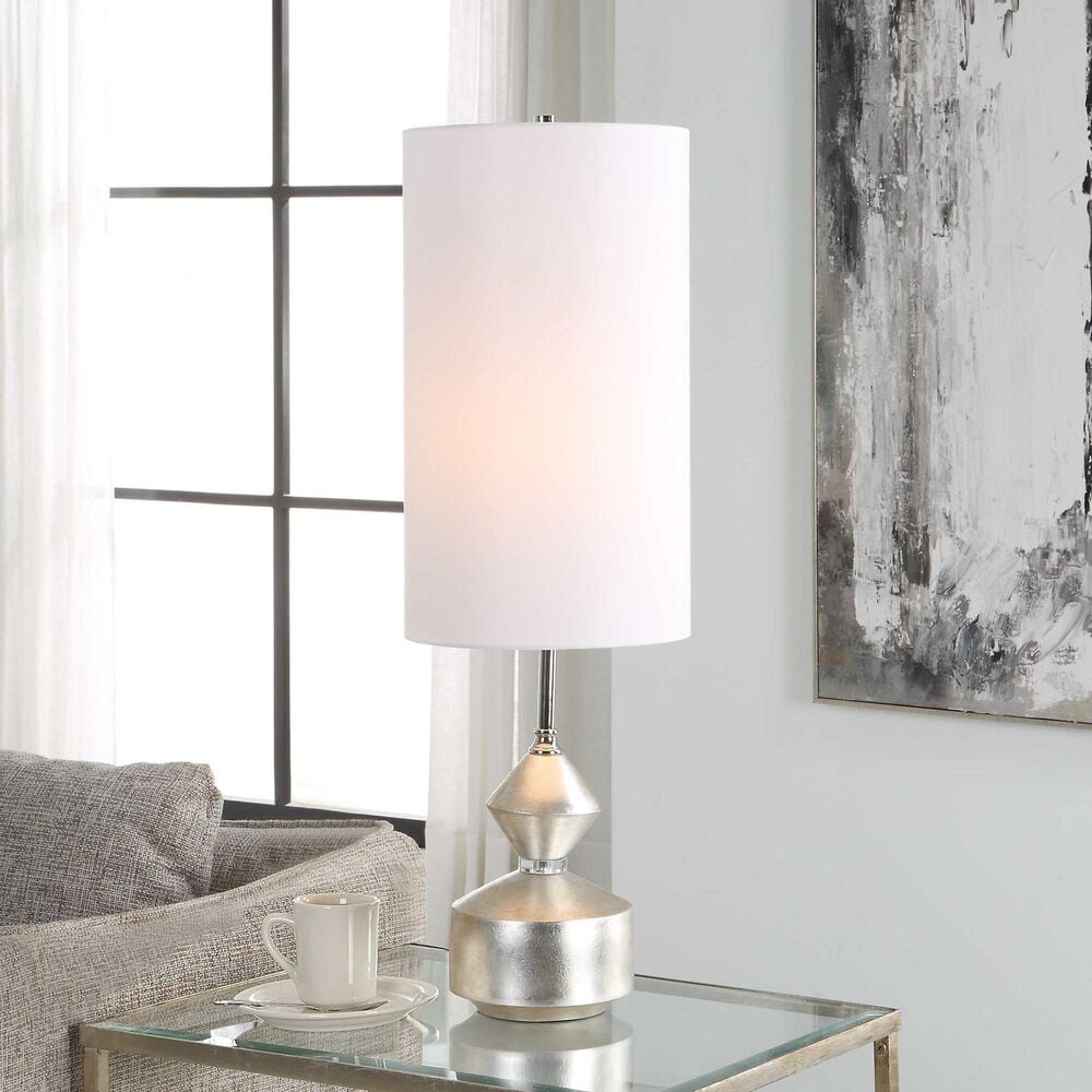 Uttermost Vial Buffett Lamp in Silver and Polished Nickel, , large