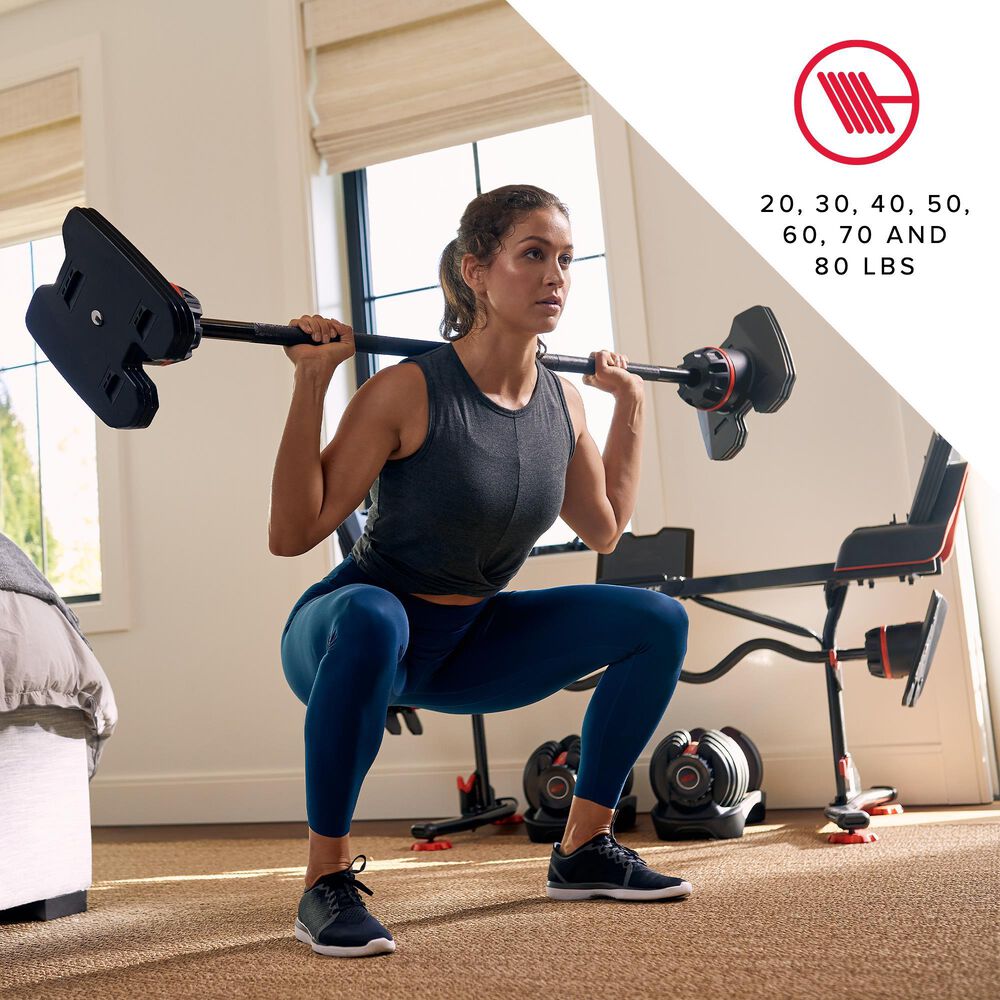 Bowflex SelectTech 2080 Barbell with Curl Bar, , large