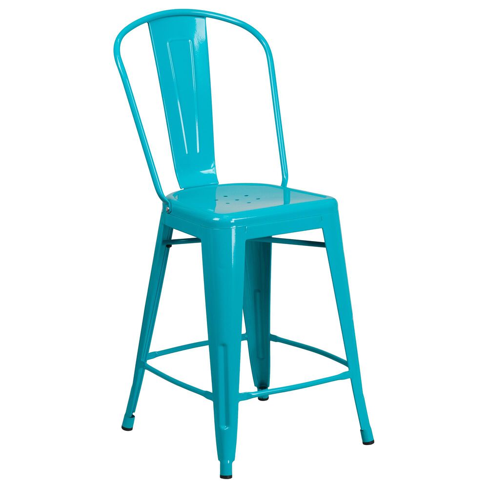 Flash Furniture 24" Counter Stool in Blue, , large