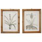 Maple and Jade 22" x 17" Leaves Framed Wall Art in Distressed Brown (Set of 2), , large