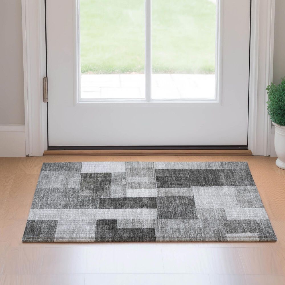 Dalyn Rug Company Neo NO15 1&#39;8&quot; x 2&#39;6&quot; Pewter Area Rug, , large