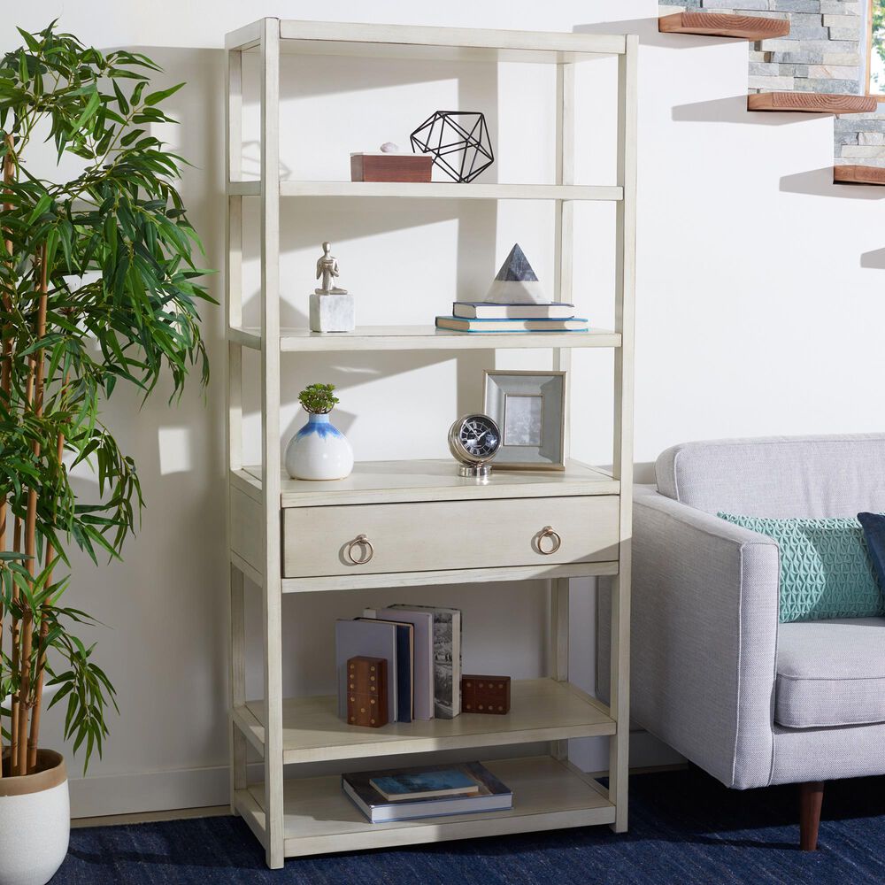 Safavieh Johni 5-Shelf Etagere in Antique White, , large