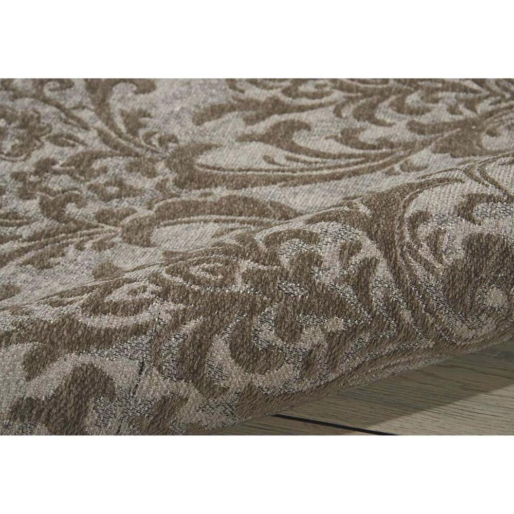 Nourison Damask DAS02 8&#39; x 10&#39; Grey Area Rug, , large