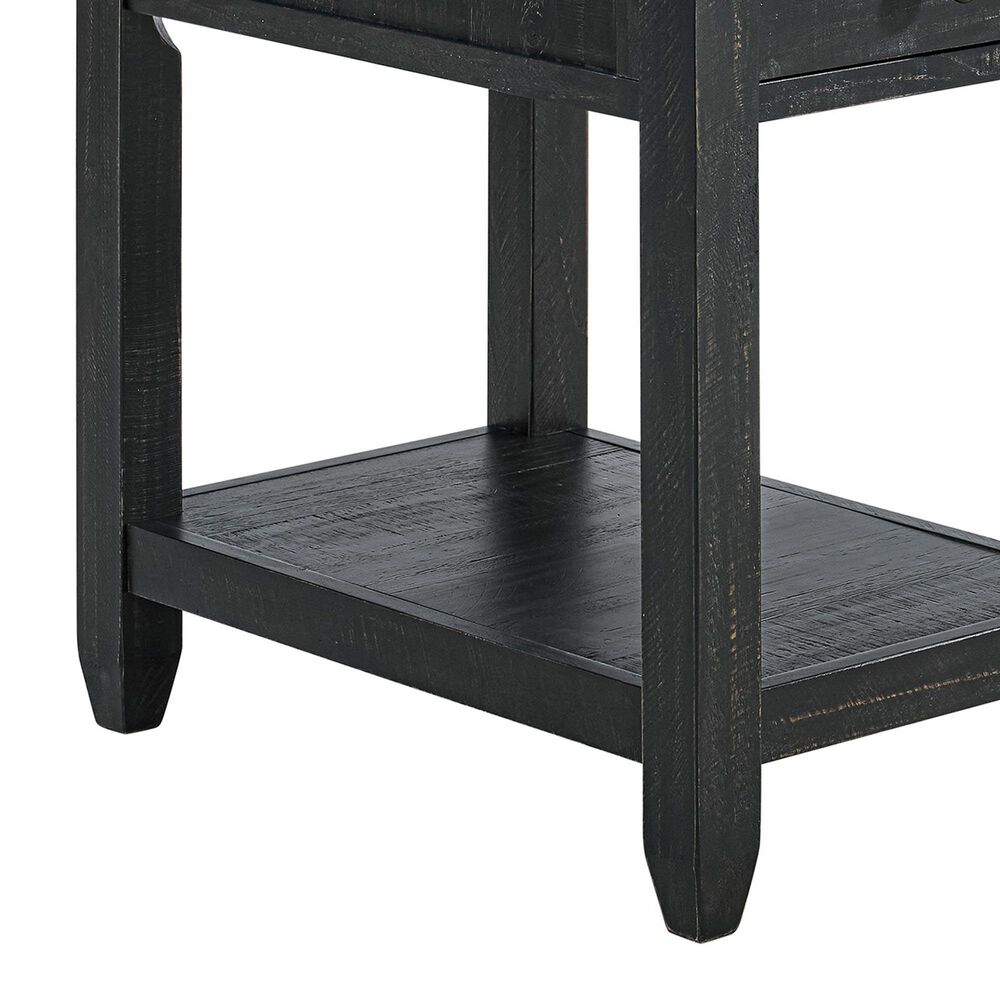 Forma &amp; Co Napa Chairside Table in Distressed Black and Driftwood, , large
