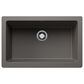 Blanco Vintera 30" Super Single Bowl Apron Sink in Volcano Gray, , large