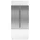 Sub Zero Classic 42" Flush Inset Door Panel with Tubular Handle in Stainless Steel, , large