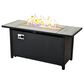 HOMLUX 54" Outdoor Propane Fire Pit Table in Black, , large