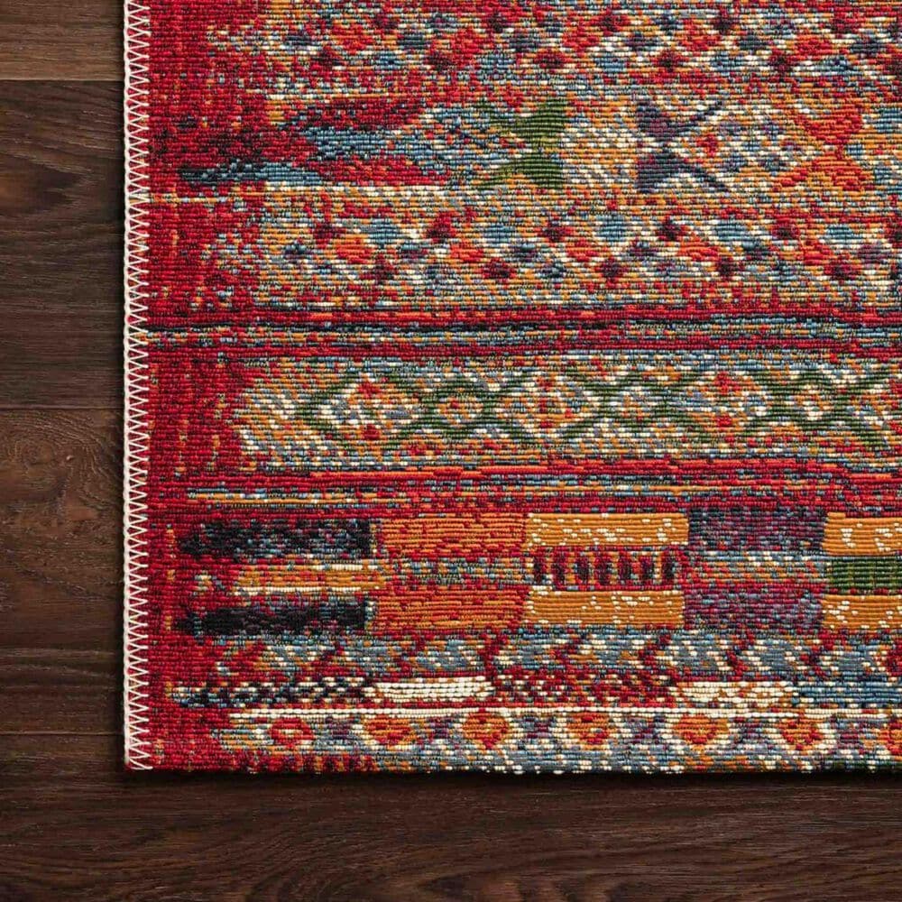 Loloi Mika 7&#39;10&quot; x 11&#39;2&quot; Red and Multicolor Area Performance Rug, , large