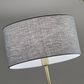 Adesso Bergen Floor Lamp in Black and Antique Brass, , large
