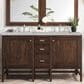 James Martin Vanities Addison 60" Double Bathroom Vanity in Mid-Century Acacia with 3 cm Victorian Silver Quartz Top and Rectangular Sinks, , large