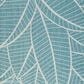 Ashley Hulsia 5" x 7" Ivory and Aqua Outdoor Rug, , large