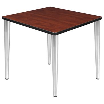 Regency Global Sourcing Kahlo 30" Leg Table in Cherry/Chrome, , large