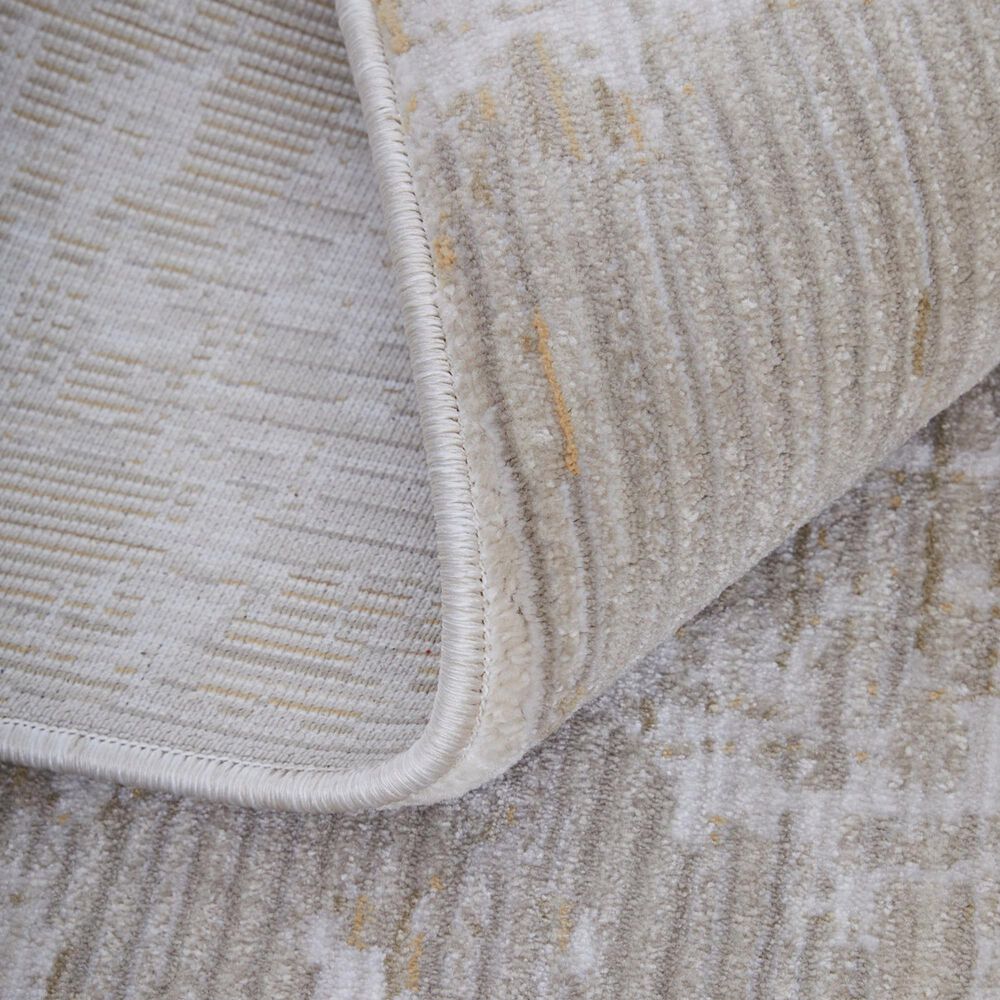 Feizy Sonora 5&#39; x 7&#39;6&quot; Ivory and Beige Area Rug, , large