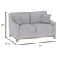 Emerald Home Furnishings Kora Stationary Loveseat in River Sand, , large