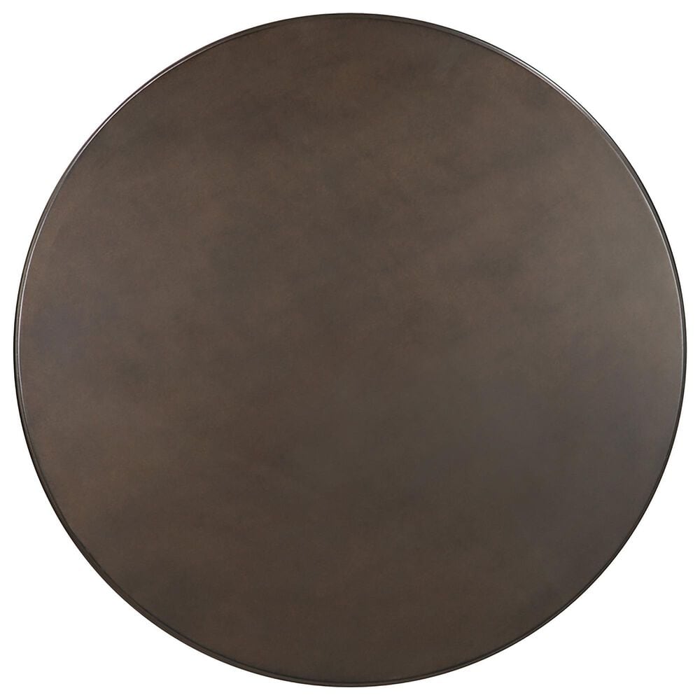 Coaster Oswego Round Bar Table in Dark Russet and Antique Bronze - Table Only, , large
