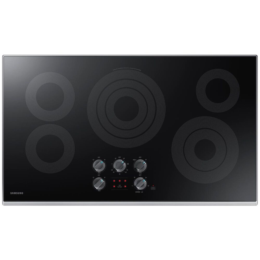 Samsung 36" Electric Cooktop in Stainless Steel, , large