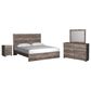 Ashley Ralinksi 4 Piece King Bedroom Set in Gray, , large
