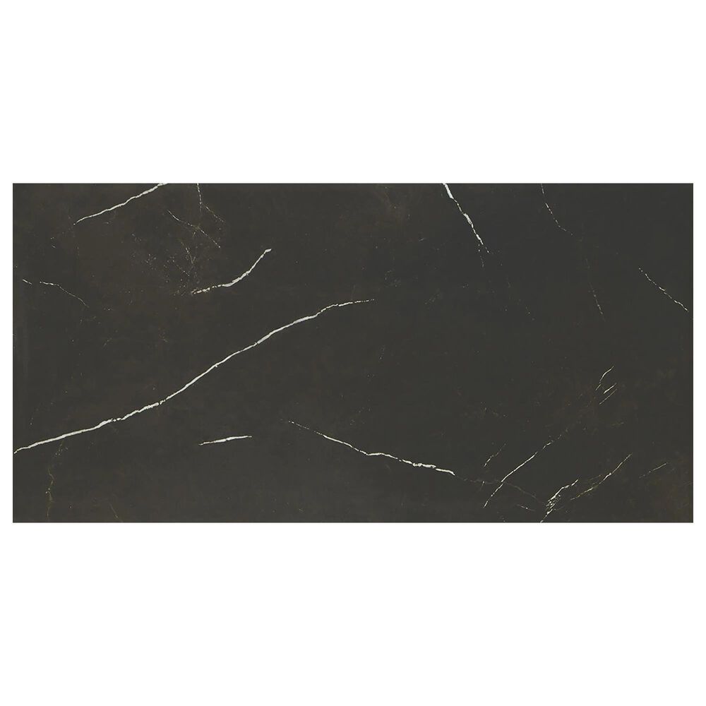 Marazzi Classentino Marble Centurio Black 12" x 24" Polished Porcelain Tile, , large