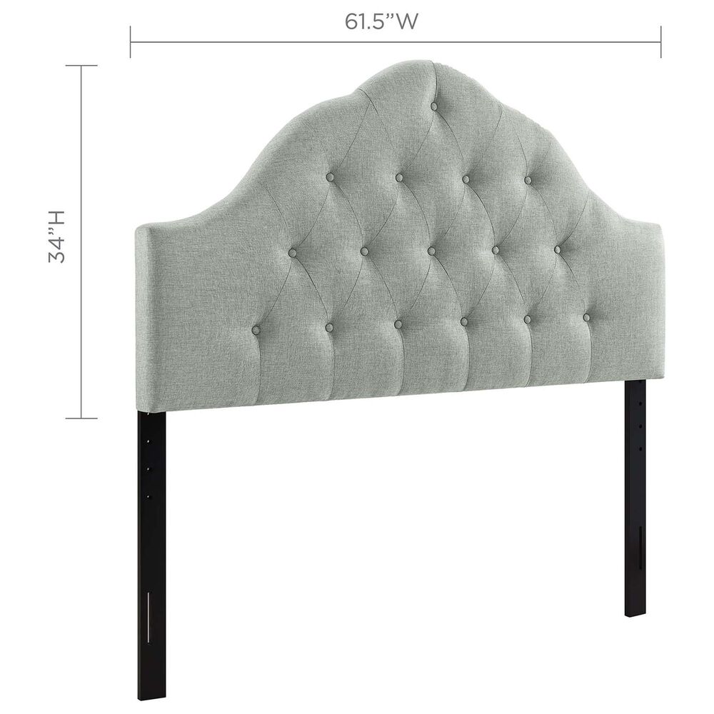 Modway Sovereign Upholstered Fabric Queen Headboard in Gray, , large