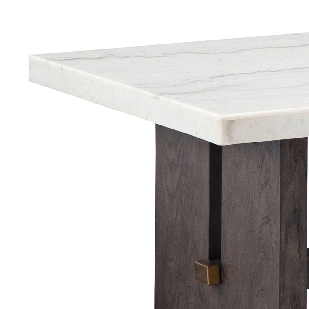 Ashley Burkhaus Coffee Table in White and Dark Brown, , large