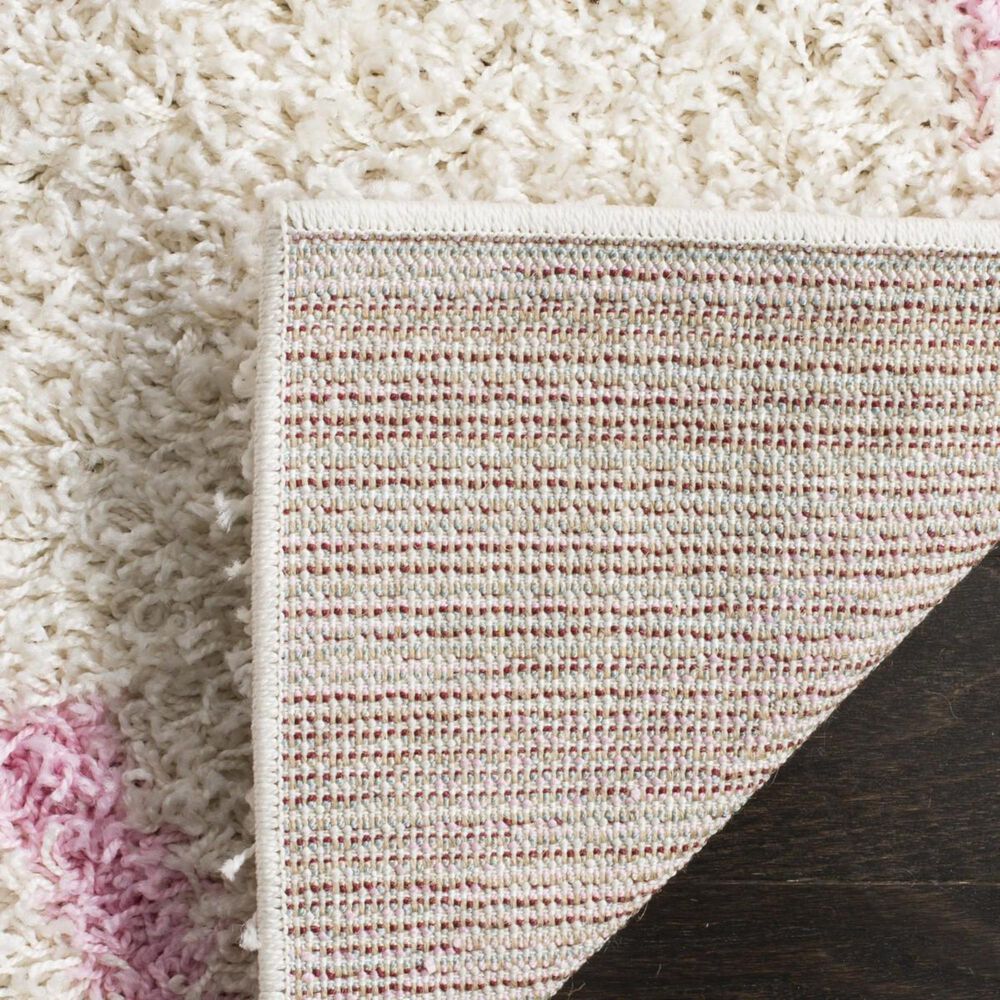 Safavieh Dallas Shag SGD257P 3&#39; x 5&#39; Ivory and Light Pink Area Rug, , large