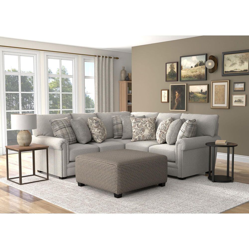 Hartsfield Livingston 40&quot; Square Cocktail Ottoman in Slate, , large