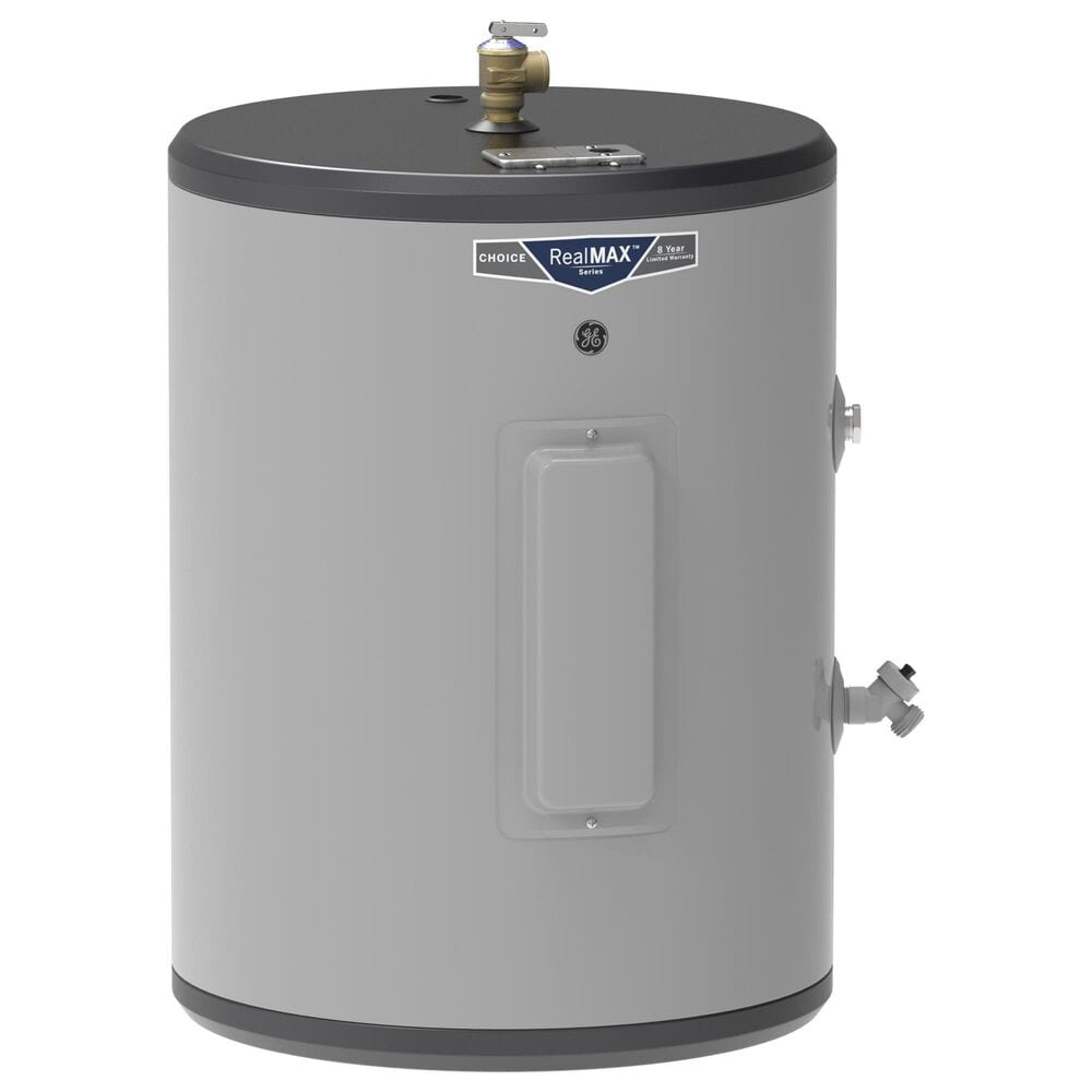 GE Appliances 18-Gallon Side Port Lowboy Electric Water Heater in Gray, , large