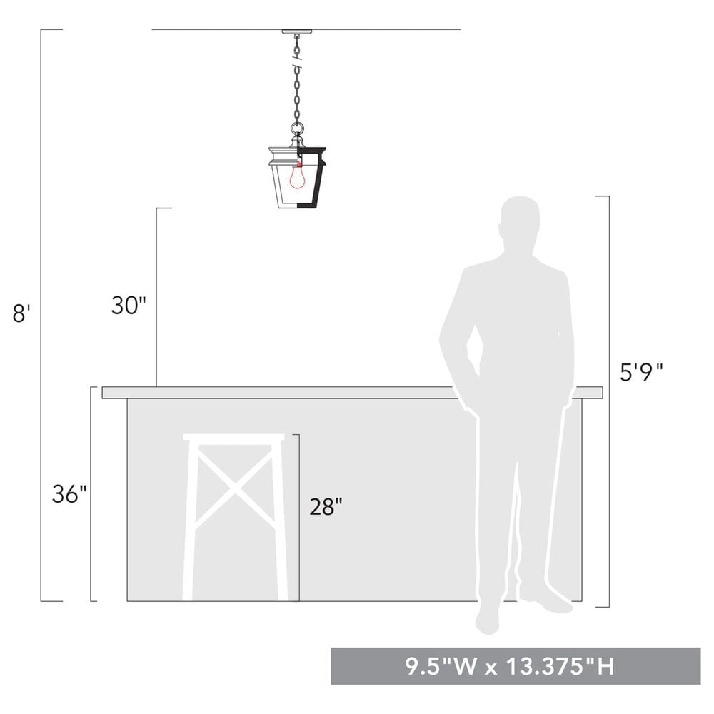 Golden Lighting Haiden Mini Pendant in Burnished Chestnut, , large