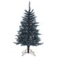 The Gerson Company 4" Pre-Lit Tuscany Tinsel Christmas Tree in Dark Blue, , large