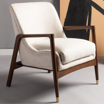 Safavieh Flannery Accent Chair in Cream, , large