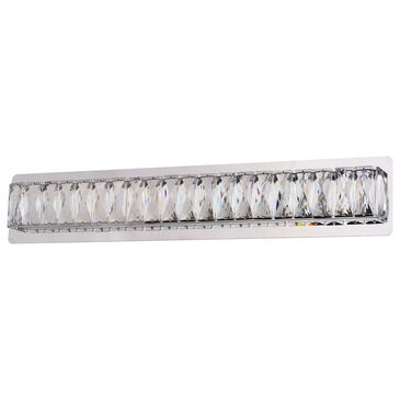 Vaxcel Melrose 1-Light Bathroom Vanity with LED Light in Chrome, , large