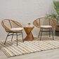 Hearth and Haven Engle Outdoor Armless Chair with Cushions in Beige (Set of 2), , large