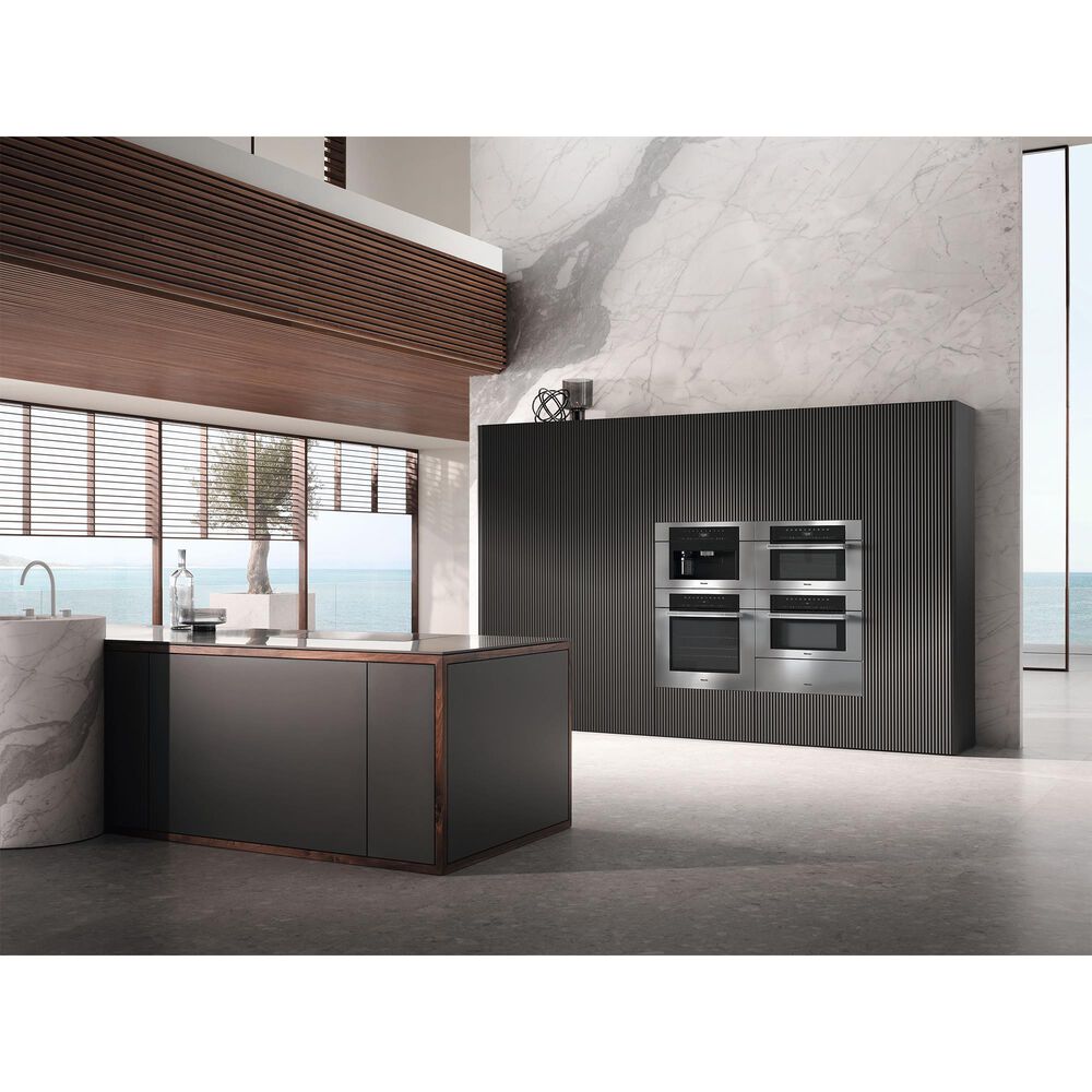 Miele ContourLine 30&quot; Compact Speed Smart Single Electric Wall Oven with Convection in Stainless Steel, , large