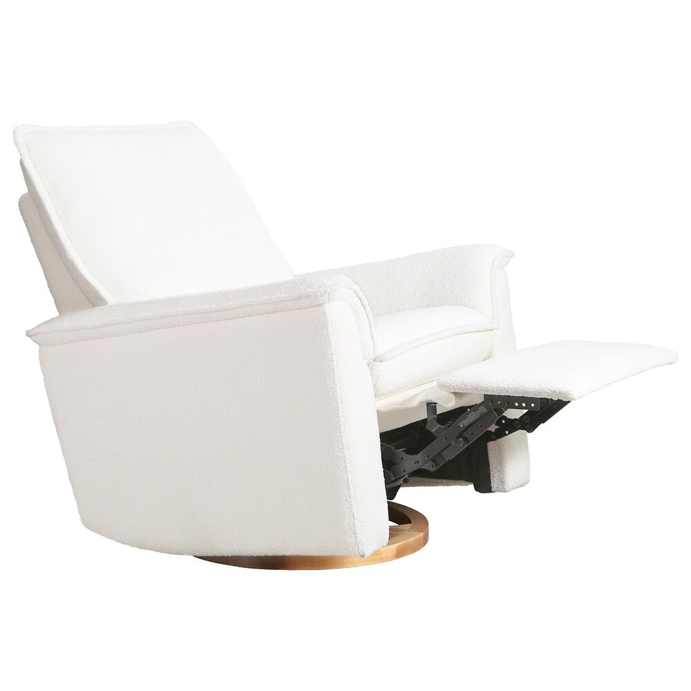 Baby Appleseed Anza Power Swivel Recliner in Snow, , large