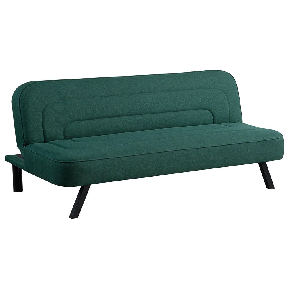Lifestyle Solutions Frankie Convertible Sofa in Forest Green, , large