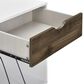 Novogratz Concord Turntable Stand with Drawers in White, , large