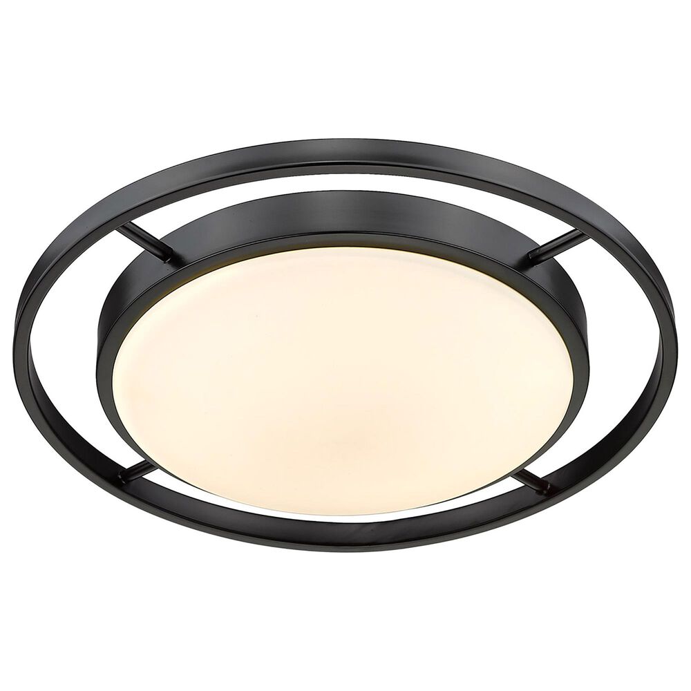 Golden Lighting 16.5&quot; Astra Flush Mount in Matte Black, , large