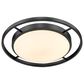 Golden Lighting 16.5" Astra Flush Mount in Matte Black, , large
