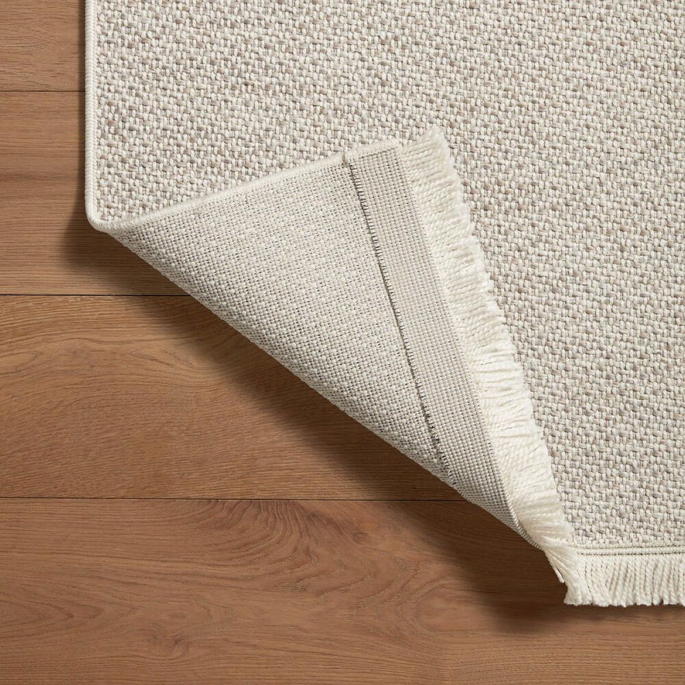 Amber Lewis x Loloi Malibu MAB-01 2&#39;3&quot; x 3&#39;9&quot; Ivory and Dove Indoor/Outdoor Area Rug, , large