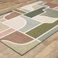 Oriental Weavers Tisdell Green and Multicolor 6"7" x 9"4" Area Rug, , large