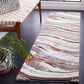 Safavieh Cyrus Shag CYR134F CYRUS SHAG 2"2" x 7"9" Grey and Rust Runner, , large