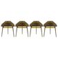 Dayton Bradley 4-Piece Sectional Cubicle Desk in Rustic Brown/Yellow, , large