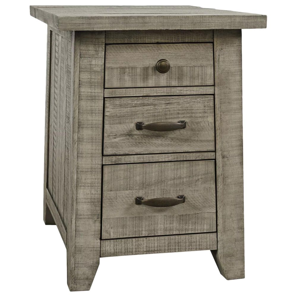 Waltham Telluride Chairside Table in Driftwood, , large