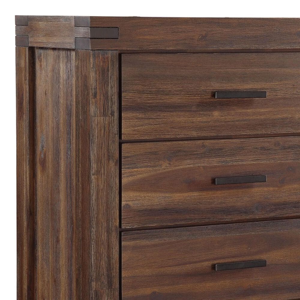 Urban Home Meadow 5-Drawer Chest in Distressed Brick Brown, , large