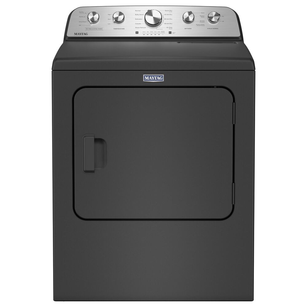 Maytag 7 Cu. Ft. Front Load Electric Dryer with Pet Pro Option in Volcano Black, , large