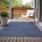 Dalyn Rug Company Laidley 9" x 12" Navy Indoor/Outdoor Area Rug, , large