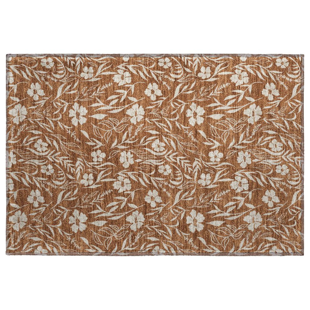 Dalyn Rug Company Soft Essentials Floral Paprika 2"6" x 3"10" Indoor/Outdoor Area Rug, , large