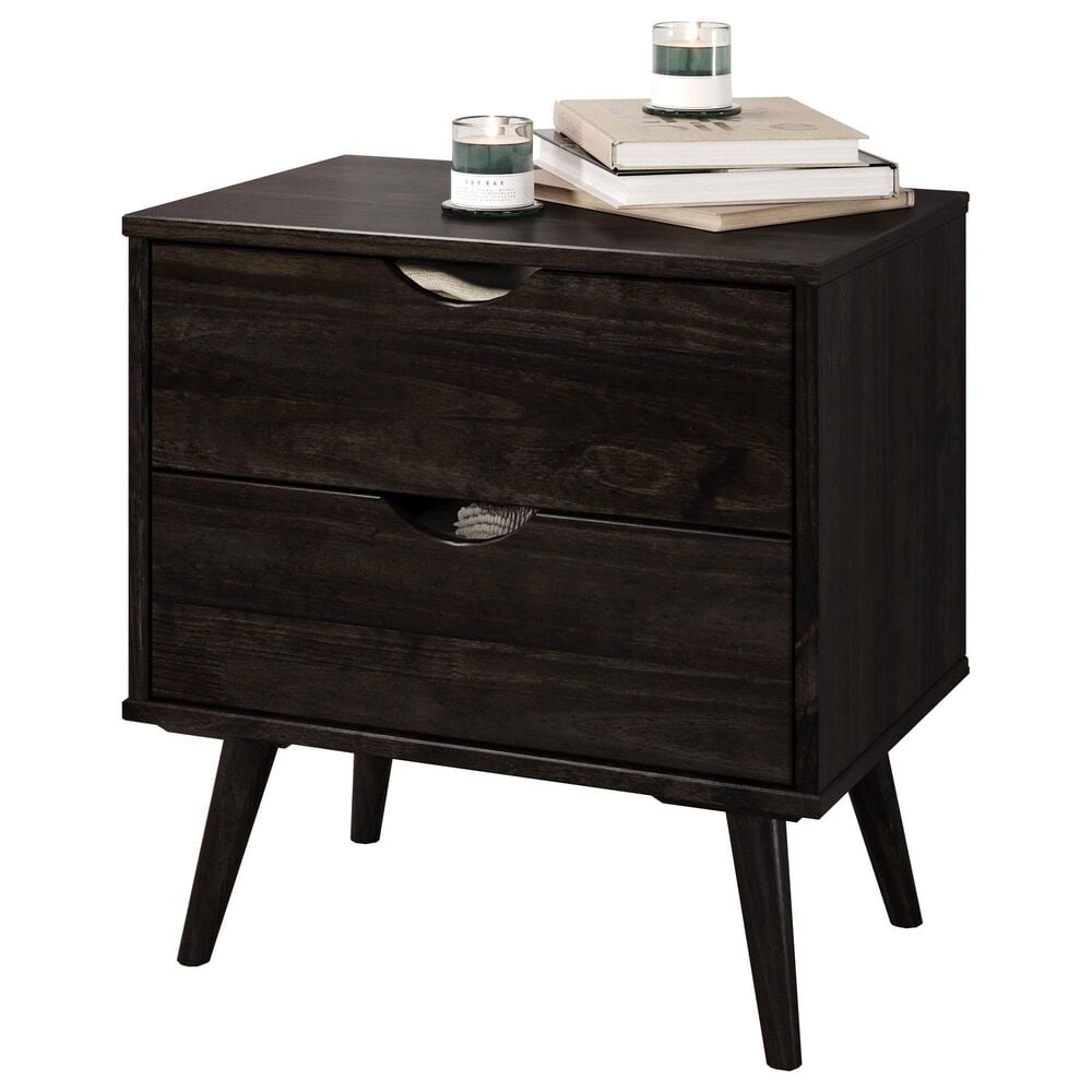 Forest Grove Sleepless 2 Drawer Nightstand in Urban Walnut, , large