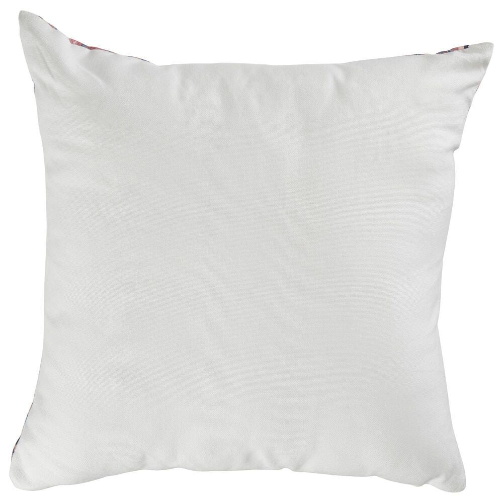 Ashley Kennick 20&quot; Square Throw Pillow in Blue, Gold, Pink and White, , large